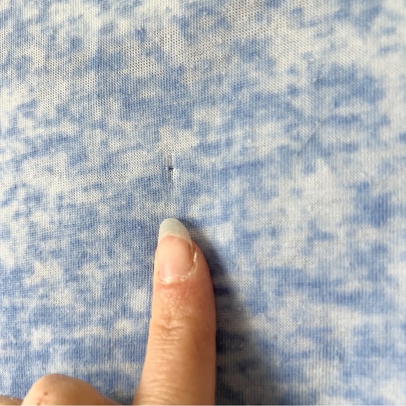 Calvin Klein Jeans baby blue burnout Tee Size S - Picture 3 of 4